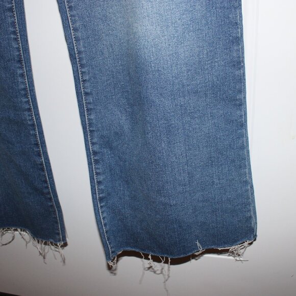 Terra & Sky Flare Leg Denim Jeans Frayed Hem 22W - Picture 5 of 8